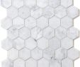 White Subway Tile Herringbone Backsplash Beautiful Carrara White Carrera Marble Hexagon Mosaic Tile 3 Inch