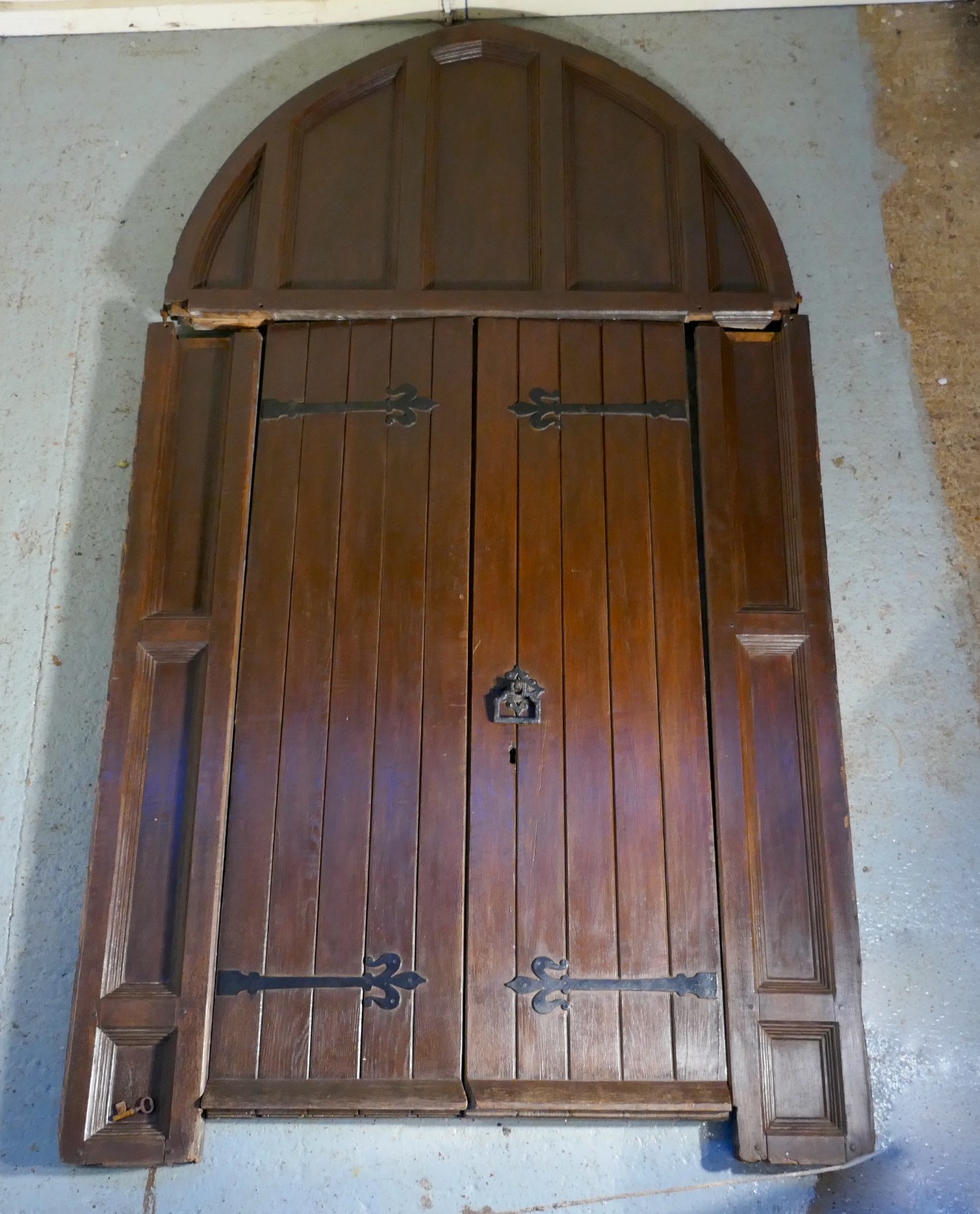 Arched Fireplace Door Lovely Pair Of Arts & Crafts Oak Manor House Doors In Arched Frame