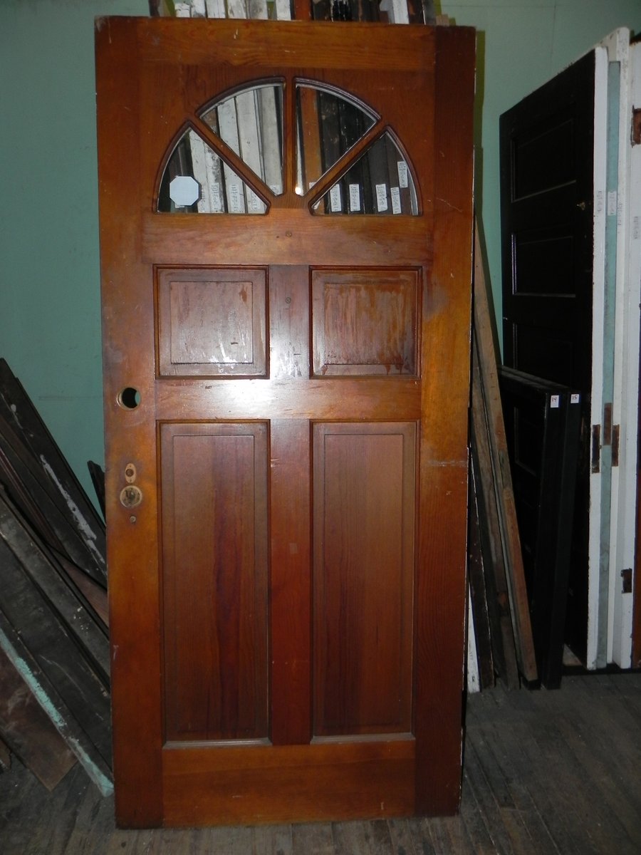 Arched Fireplace Door Lovely Vintage Pine Entry Door with Arched Glass Panes