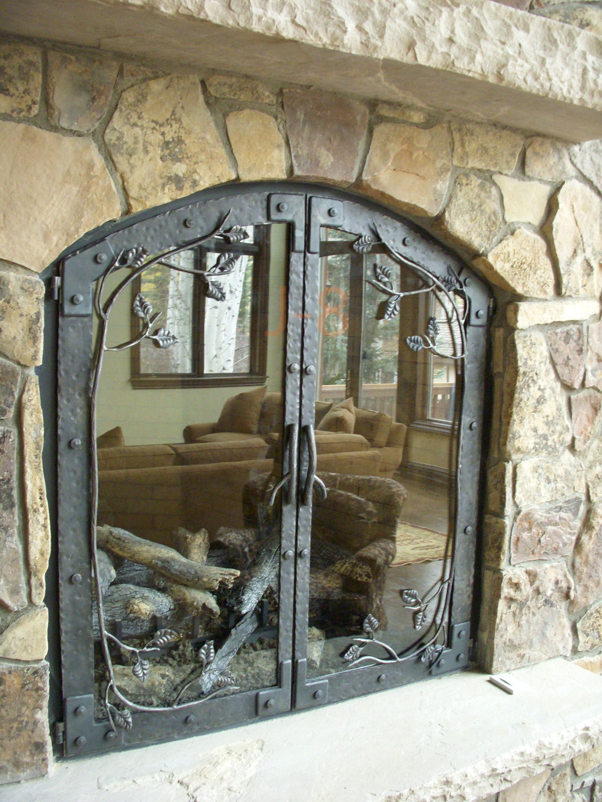 Arched Fireplace Door Unique Decorative