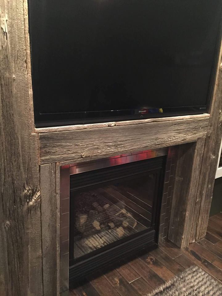 Barnwood Fireplace Awesome Fireplaces – Jmf Custom Wood Features L Barndoors • Feature