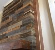 Barnwood Fireplace Awesome Lynn S Reclaimed Wood Accent Wall with Custom Mantle