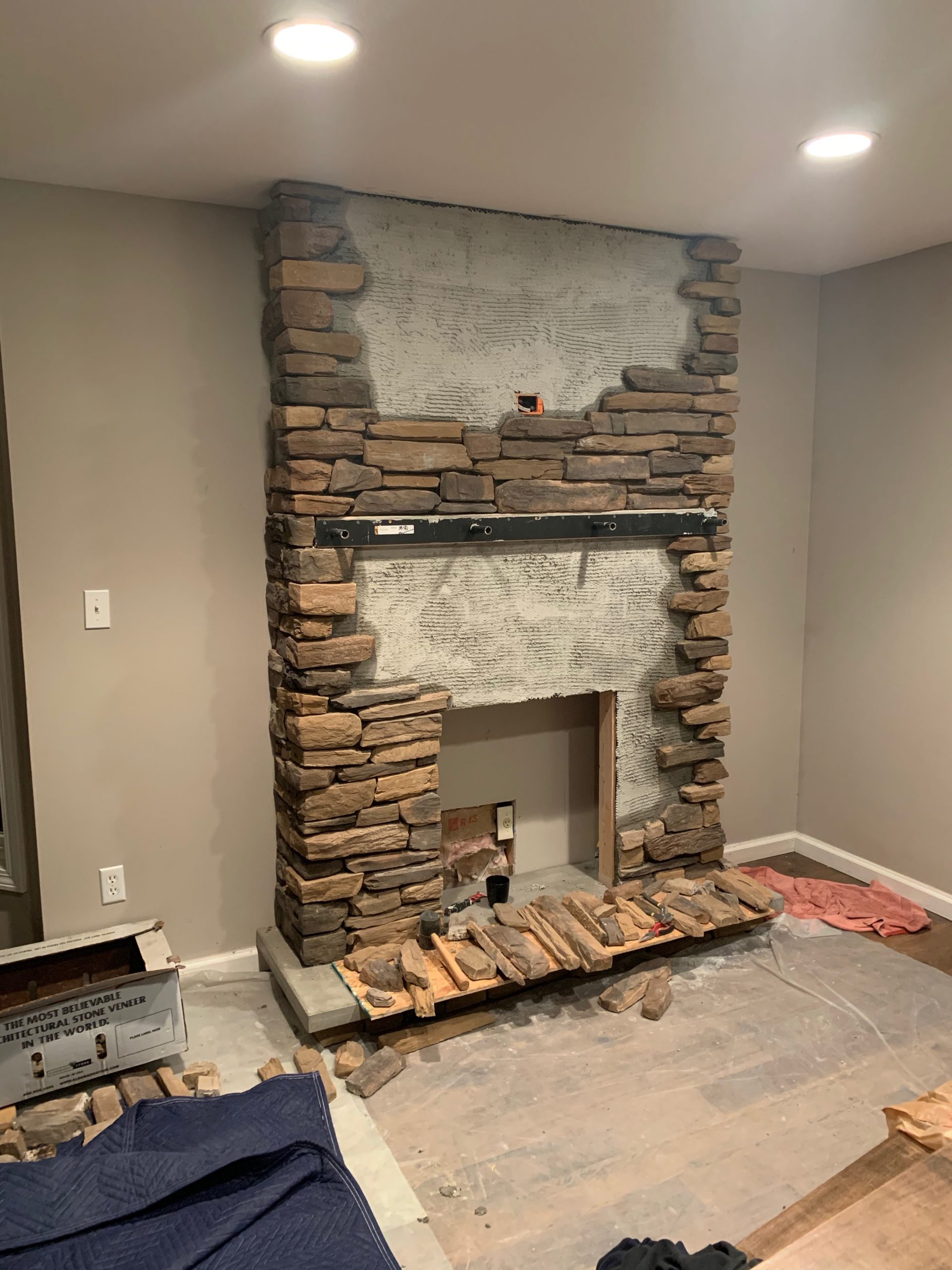 Barnwood Fireplace Best Of Barnwood Mantle Stone Fireplace Diy Making A Space