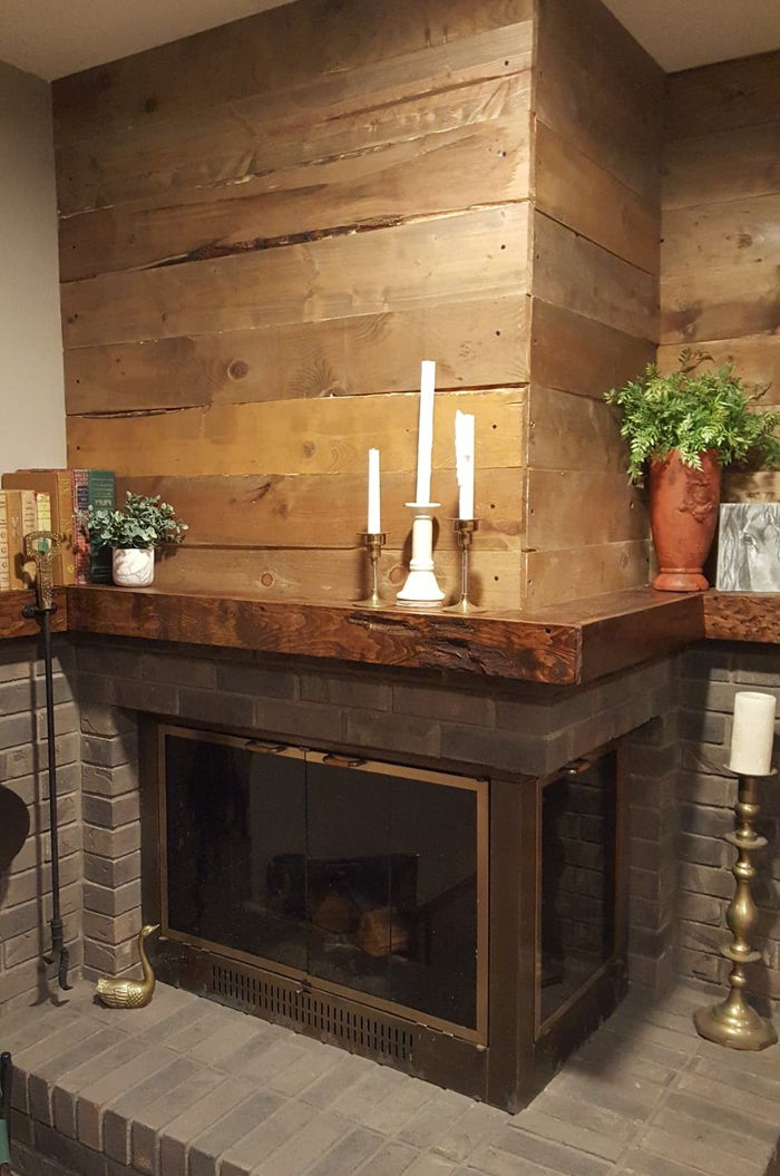 Barnwood Fireplace Fresh Diy Barnwood Wall How to Age Wood