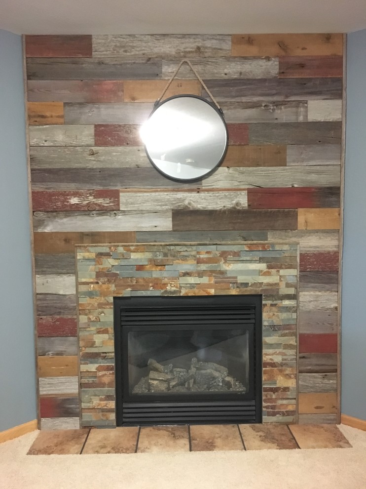 Barnwood Fireplace Inspirational Barnwood Fireplace Rustic Living Room Other by