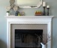 East Coast Fireplace Awesome Stenciled Faux Tile Fireplace Tutorial Showit Blog