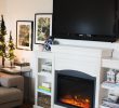 Electric Fireplace with Bookcase Awesome Domestic Fashionista All About Our Electric Fireplace