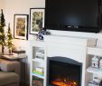 Electric Fireplace with Bookcase Awesome Domestic Fashionista All About Our Electric Fireplace