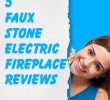 Electric Fireplace with Bookcase Best Of 5 Beautiful Faux Stone Electric Fireplaces