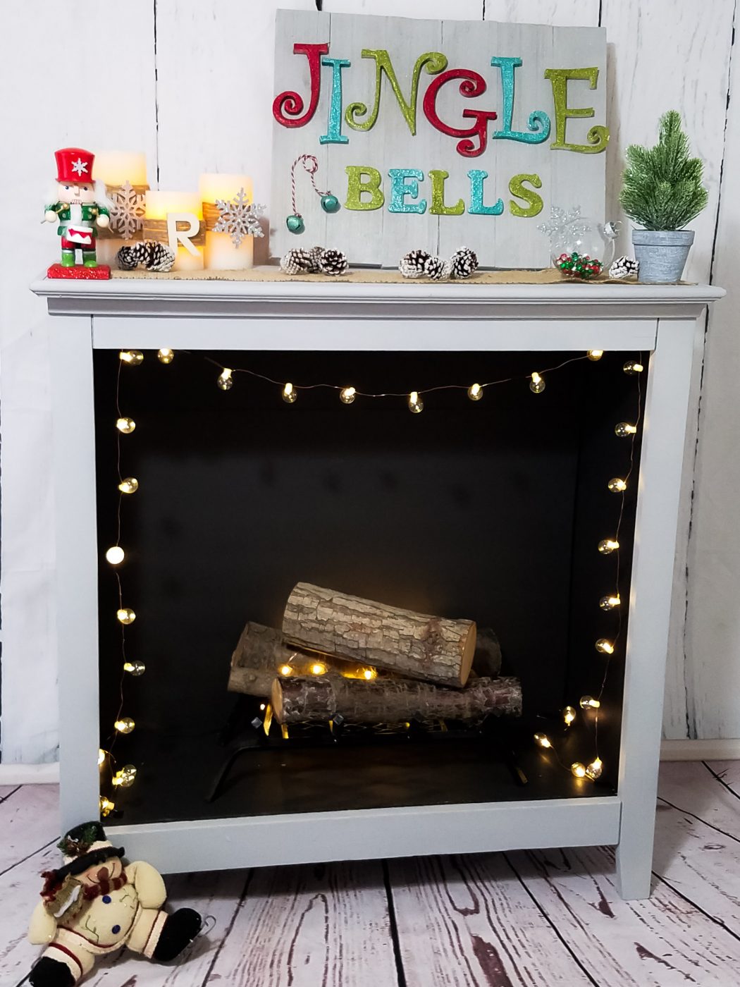 Electric Fireplace with Bookcase Lovely Diy Old Bookshelf to Faux Fireplace