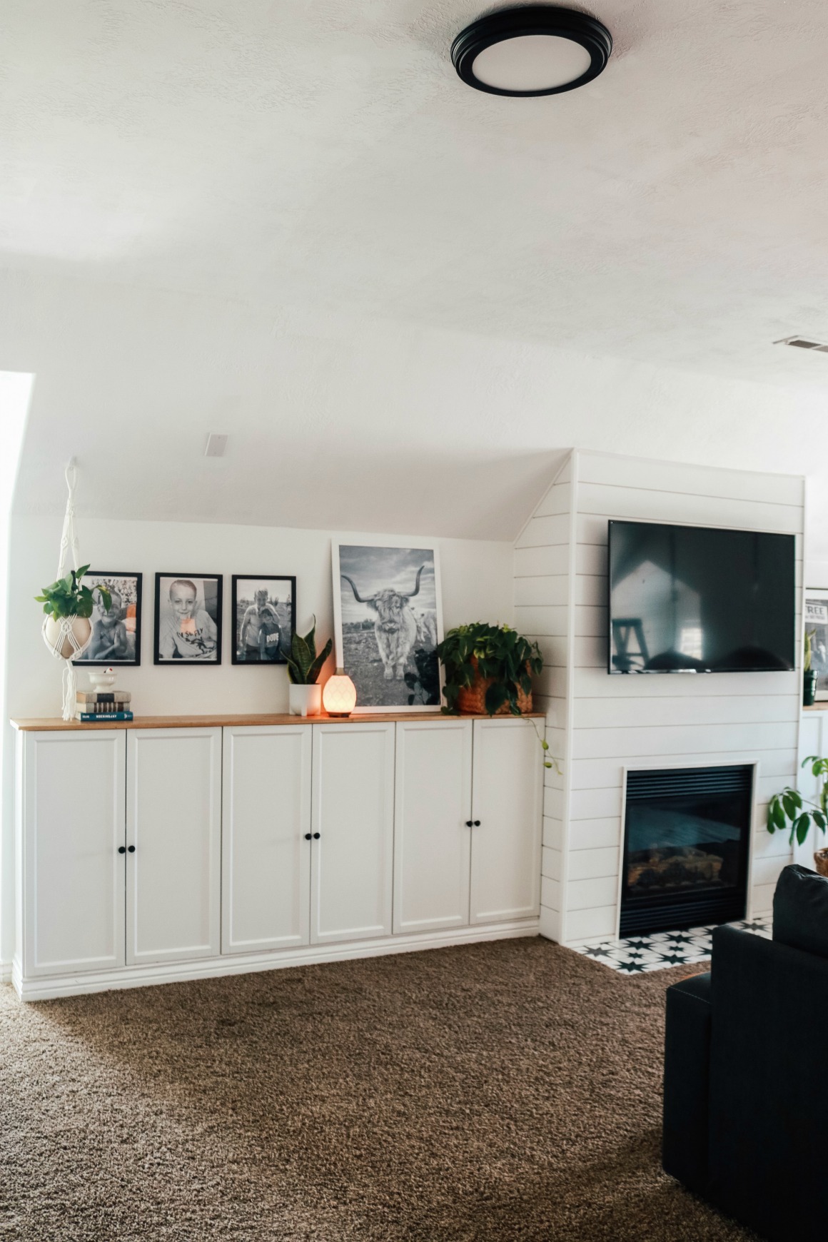 Family Room Makeover How to not Overwhelmed Family Room Fireplace with Ikea Billy Bookcase ikea billy bookcase