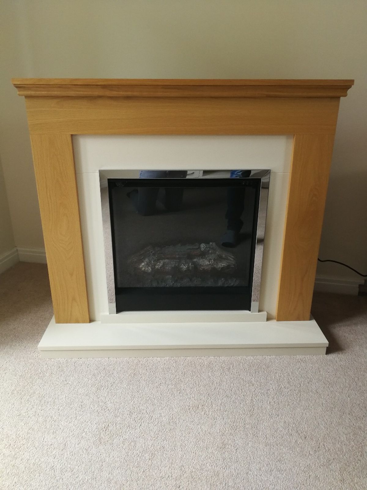Electric Fireplace with Bookshelf Best Of Electric Fireplace with Wooden Surround In Le12 Charnwood