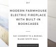 Electric Fireplace with Bookshelf Elegant Diy Electric Fireplace with Built In Bookshelves