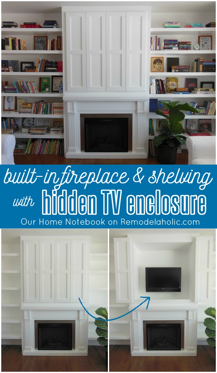 Electric Fireplace with Bookshelf Elegant Remodelaholic