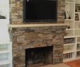 Electric Fireplace with Bookshelf Unique New Stone Fireplace with Tv Stylish Idea Intended for