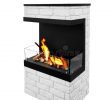 Electric Outdoor Fireplace Awesome Modern Designer Electric Fireplace White Bricks Stock