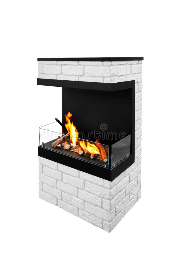 Electric Outdoor Fireplace Awesome Modern Designer Electric Fireplace White Bricks Stock