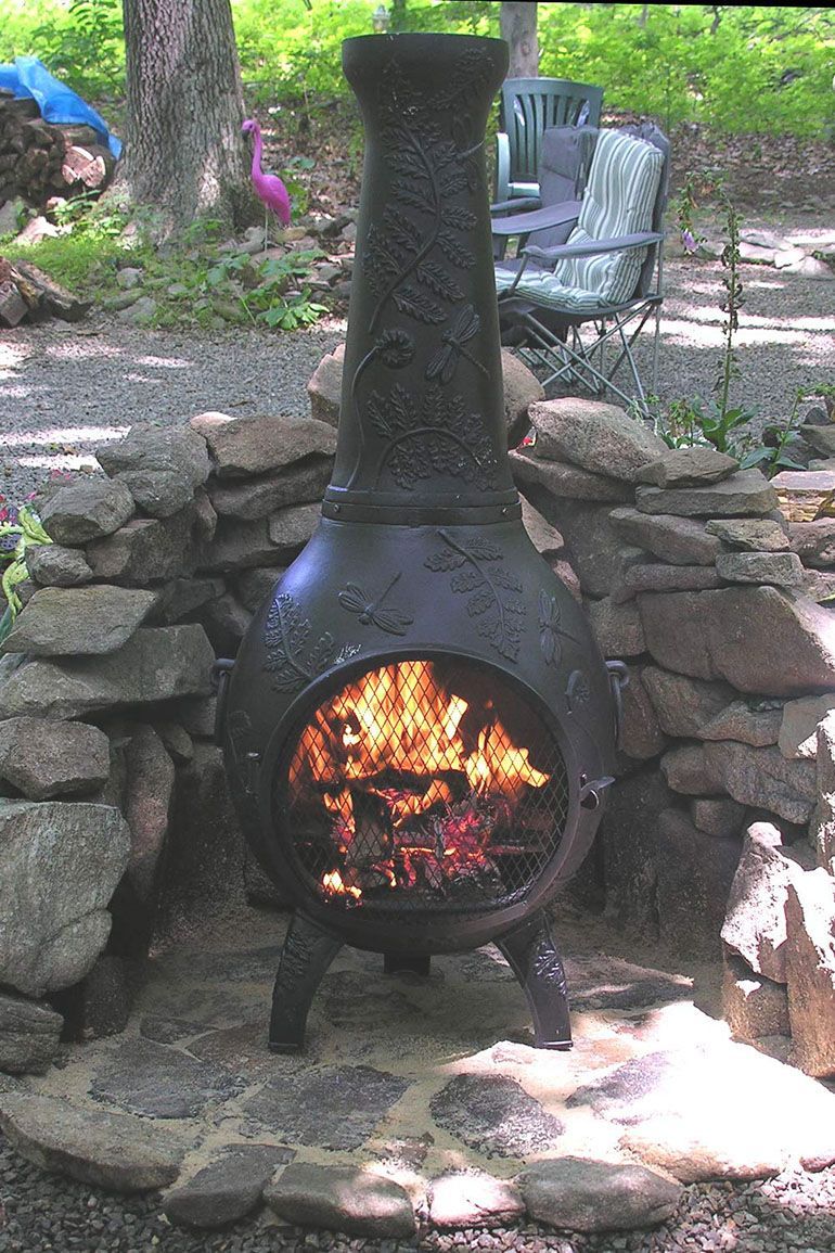 Electric Outdoor Fireplace Elegant 5 Best Cast Aluminum Chimineas Of 2020