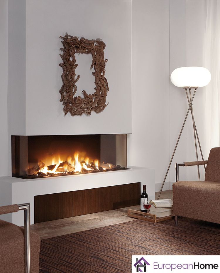 European Home Fireplace Unique the Trisore 140 by Elements4 and Distributed by European