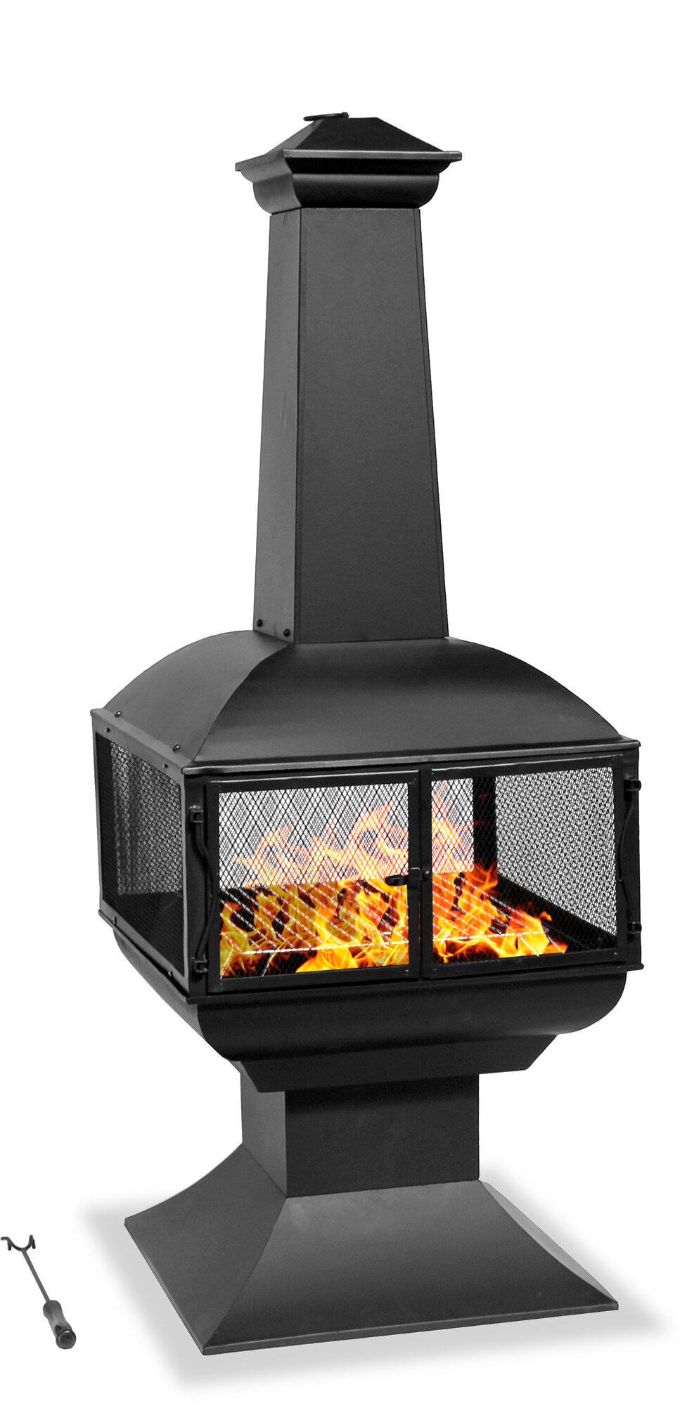 Fireplace and Chimney Authority Beautiful Hansville Steel Charcoal Wood Burning Outdoor Fireplace