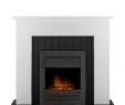 Fireplace and Chimney Authority Inspirational Chessington Fireplace In White & Black with Eclipse Black Electric Fire