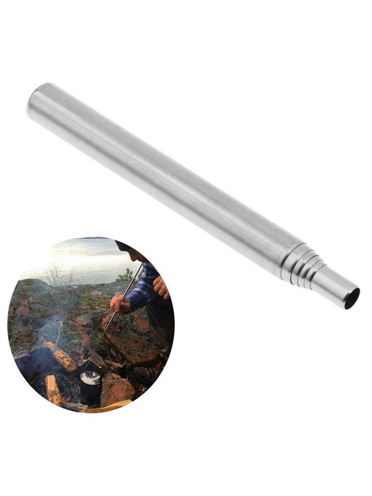 Fireplace Bellow Beautiful Us $1 77 Off 2pcs Set Outdoor Blow Fire Tube tool Gear Fire Bellow Collapsible Stainless Steel Telescopic Blowing Fire Pipe Camping