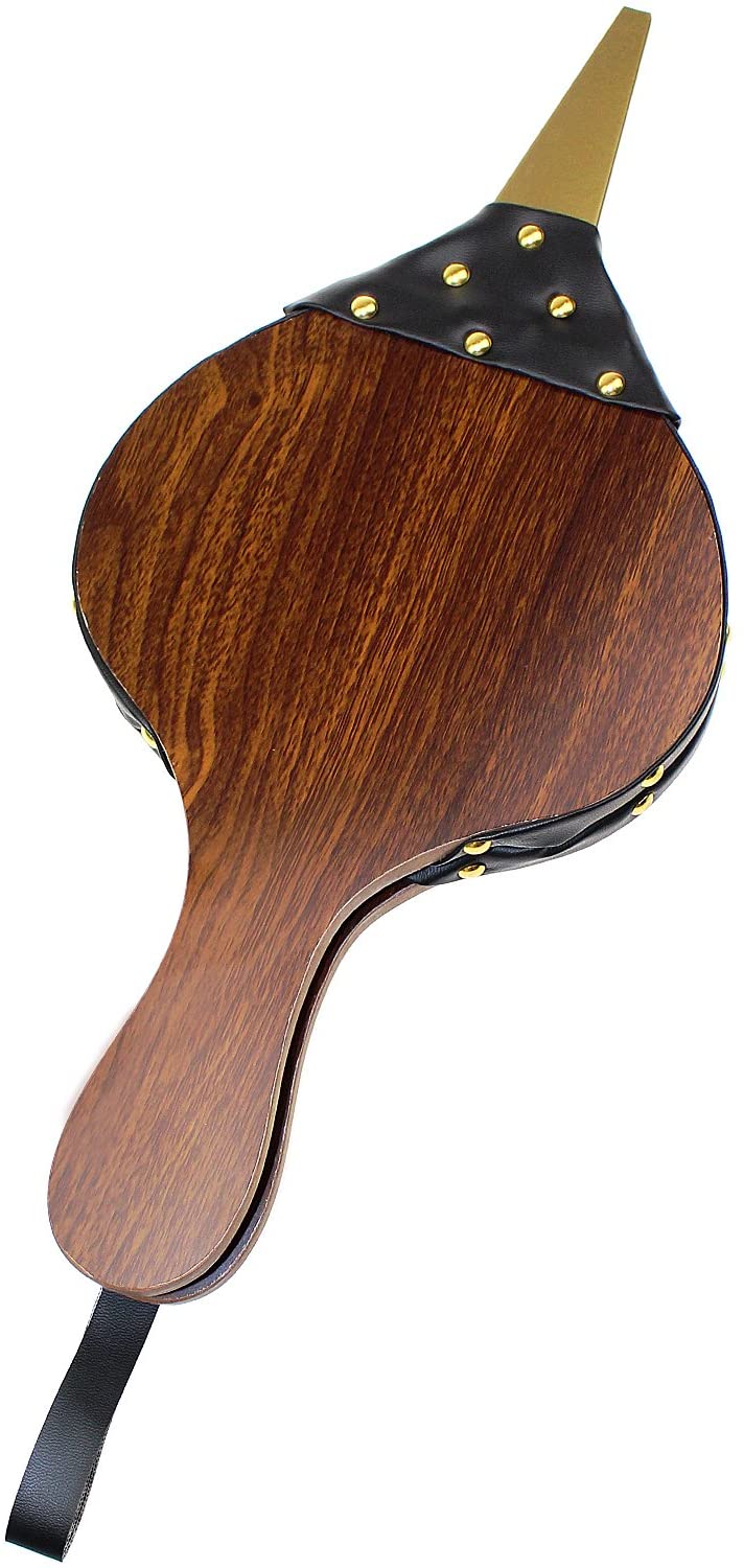 DYWISHKEY Wood Bellows Fireplace Bellows 15 5" x 7" Air B01MY1OQTP