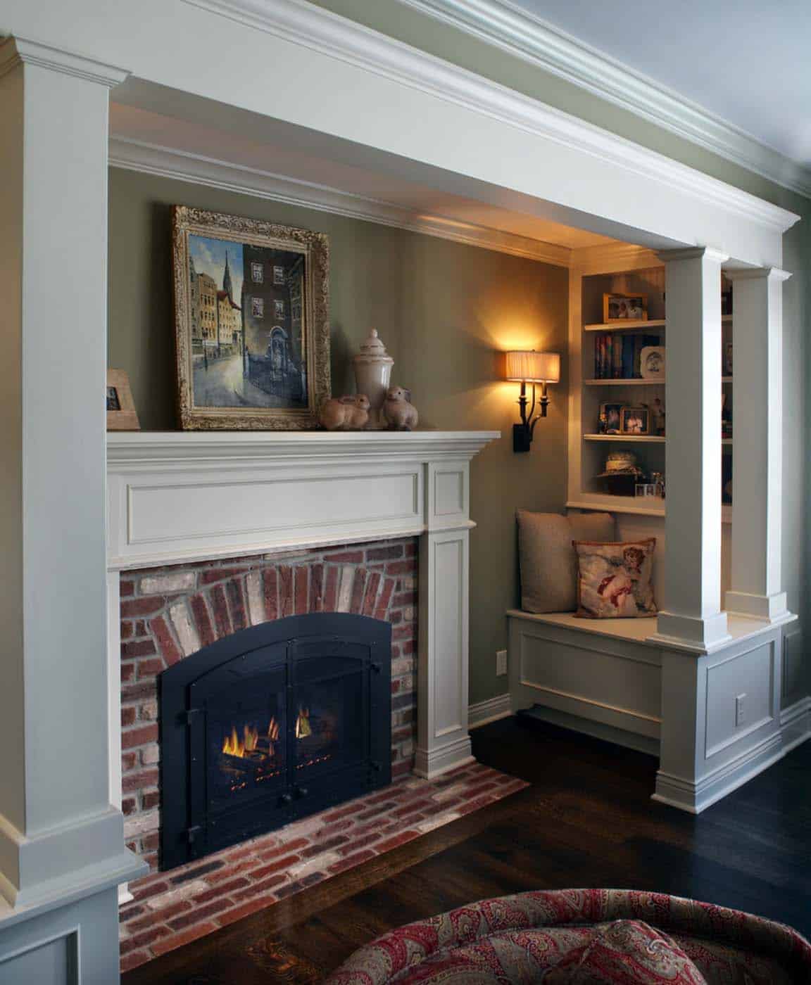 Fireplace Bookshelf Beautiful 28 Extremely Cozy Fireplace Reading Nooks for Curling Up In