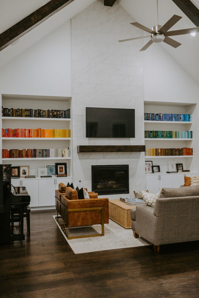 Fireplace Bookshelf Beautiful How to Diy A Rainbow Bookshelf Easy Step by Step