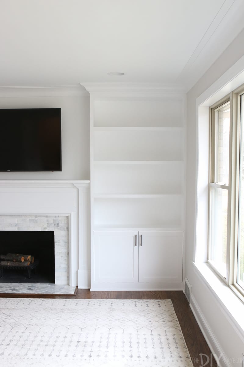 Fireplace Bookshelf Best Of White Built Ins Around the Fireplace before and after