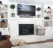 Fireplace Cabinets Best Of Fireplace Remodel Diy Builtins White Cabinets Open Shelving