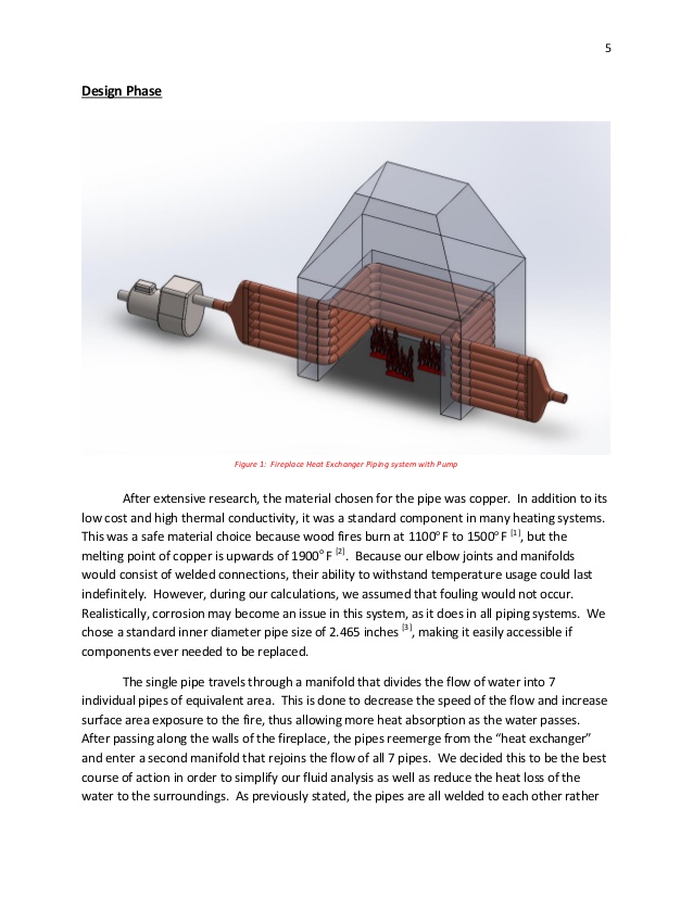 Fireplace Heat Exchanger Design mec 422 fireplace heat exchanger project