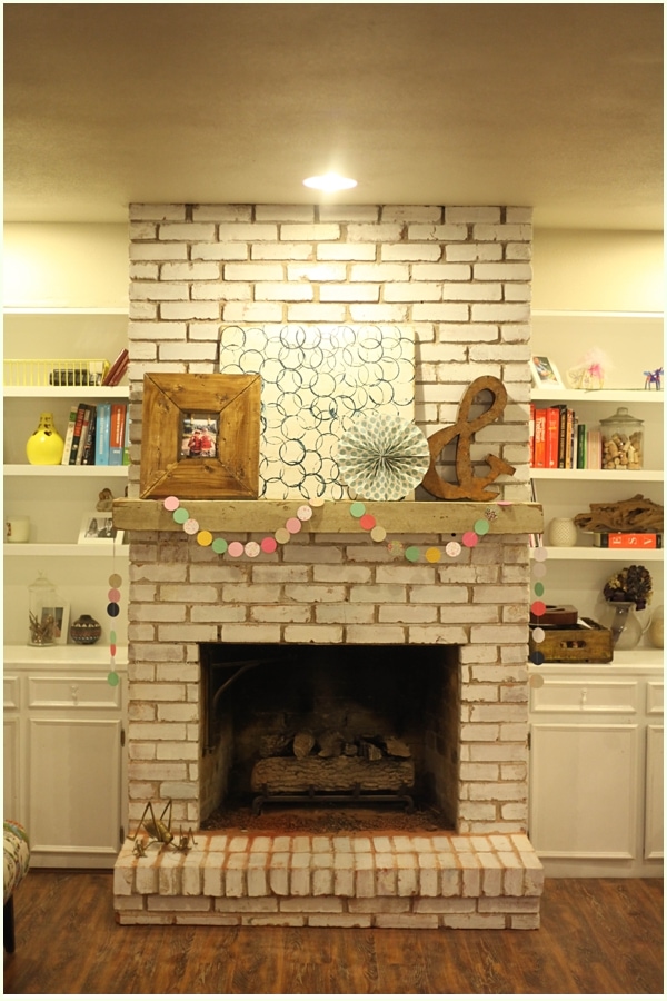 How to Install a Floating Mantle The Easy Way in Just e DIY Paper Garland 006