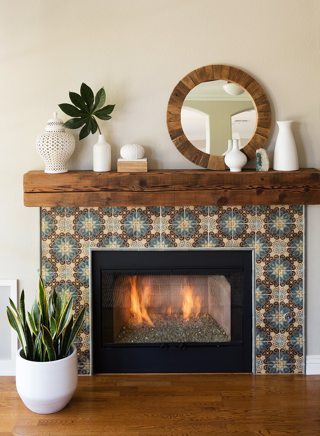 Fireplace Rocks Awesome before and after Fireplace Makeovers