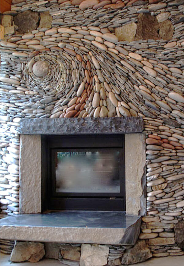 Fireplace Rocks Awesome River Rock Fireplace • Insteading