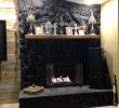 Fireplace Rocks Beautiful Fireplace Lava Rocks Painted Black Gas Insert with Glass