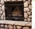 Fireplace Rocks Fresh Gas Fireplace with Big Rocks Wall Stock Image Of