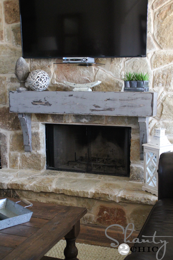 Fireplace Rocks Inspirational How to Build and Hang A Mantel On A Stone Fireplace Shanty