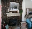 Fireplace Rocks New Fireplace Makeover Stained River Rock and Painted and