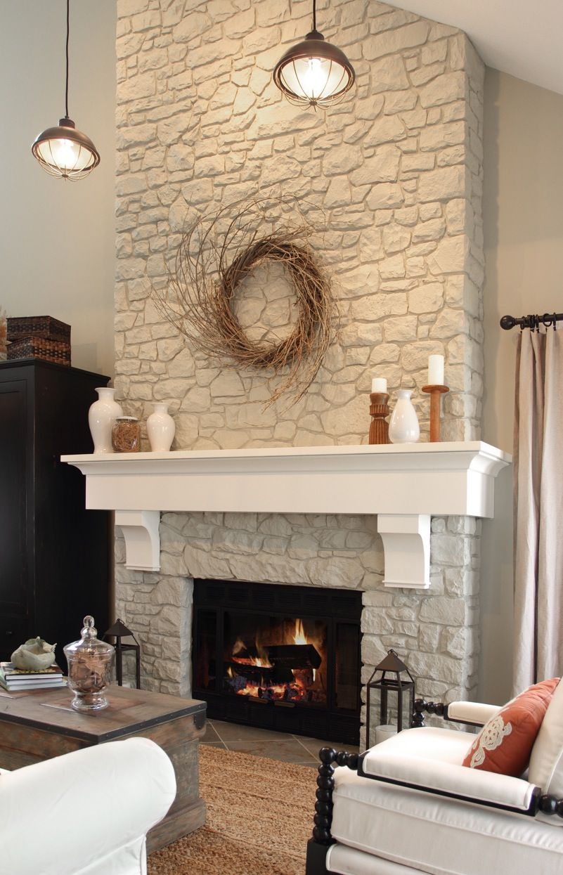 Fireplace Rocks New Paint Fireplace Rock Out White Add Reclaimed Wood Mantle or