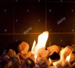 Fireplace Rocks Unique Close Up Of Burning Rocks In the Fireplace Stock