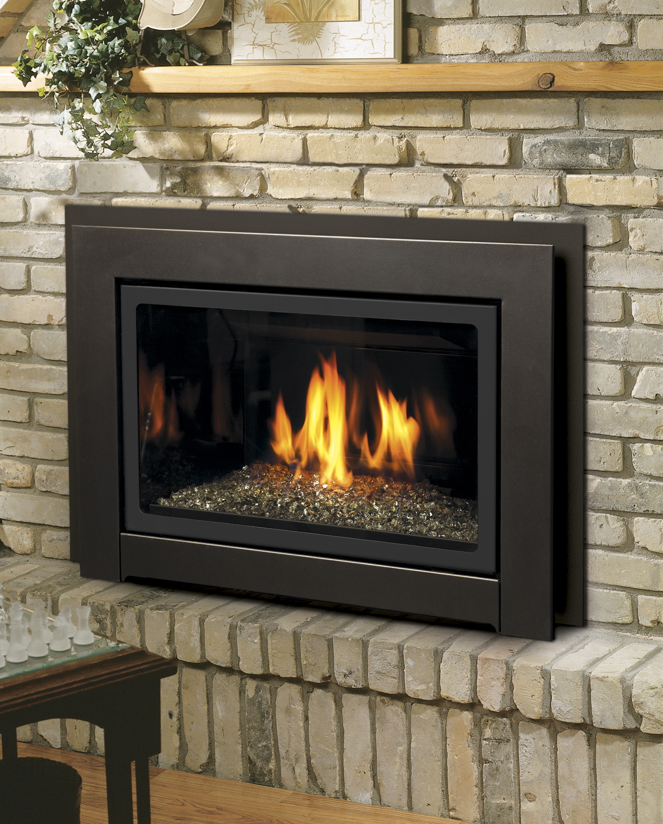 Kingsman Fireplace Dealers The Original Flame Inc Kingsman IDV33 with Glass Burner