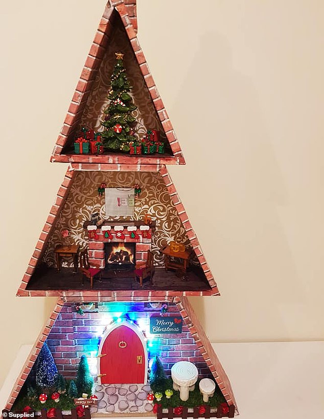 Kmart Fireplace Tv Stand Awesome Mum Shares Hack for Turning Kmart Christmas Tree Shelves
