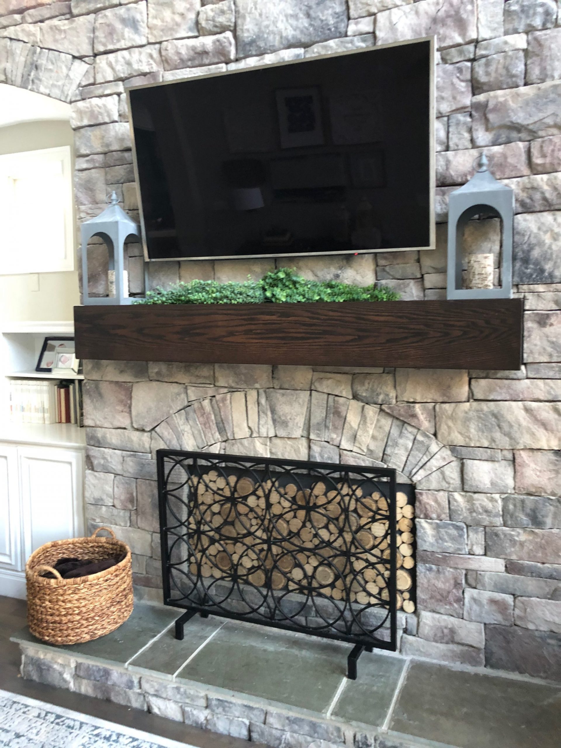 Metal Fireplace Mantel Fresh Fireplace Mantel Makeover Bower Power