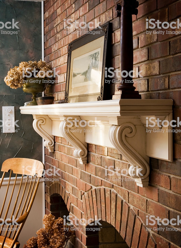 Metal Fireplace Mantel Lovely Fireplace Mantel Stock Download Image now istock