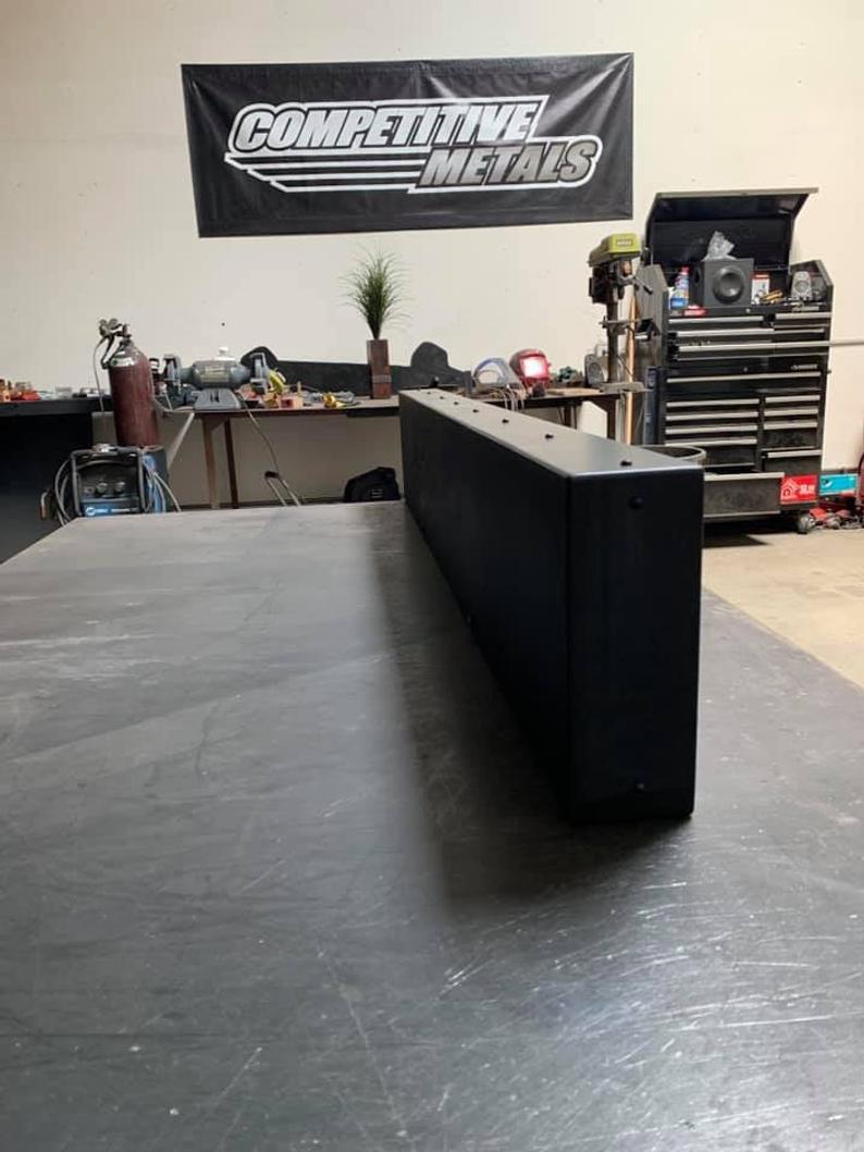 Industrial steel floating mantel metal fireplace mantel with bolts and rivets industrial steel mantel metal heat shield for fireplace il 794xN 2re3