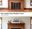 Modern Fireplace Screens Awesome How to Paint A Brass Fireplace Screen without Removing It