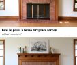 Modern Fireplace Screens Awesome How to Paint A Brass Fireplace Screen without Removing It