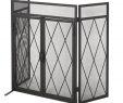 Modern Fireplace Screens Beautiful Blyfield 3 Panel Bifold Iron Fireplace Screen