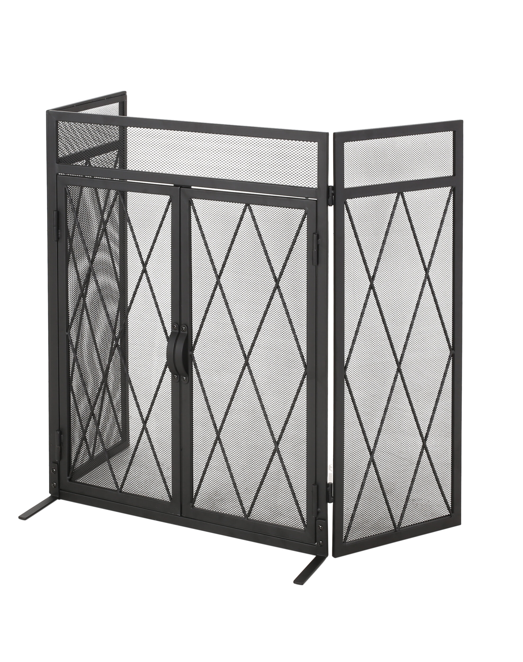 Modern Fireplace Screens Beautiful Blyfield 3 Panel Bifold Iron Fireplace Screen